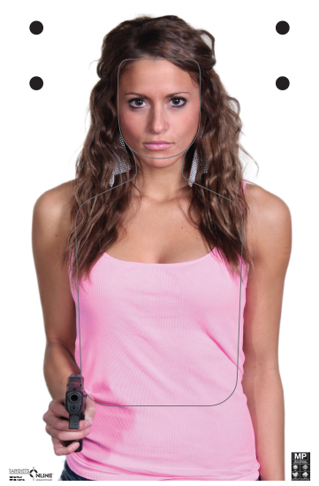 Handgun Threat 24 - TQ-21 - Card Stock Handgun Threat 24 - TQ-21 - Card Stock
